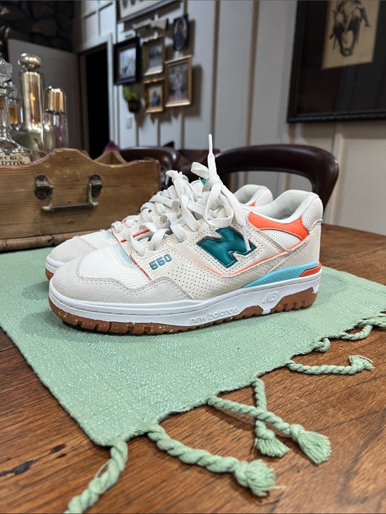 New Balance Shoes - New Balance 550 Sneakers in Sea Salt Verdigris Colors